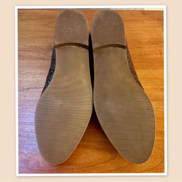 Cabin Creek Rose Women's Flat Slip On, Woven Leather Shoes, Size 6.5M - Picture 4 of 4